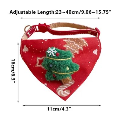 KPYTE Bandana de Noël pour chat et chien