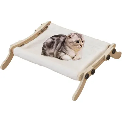 KPYTE Lit pour chat en bois