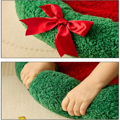 KPYTE Tapis rond doux pour chat de Noël