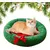 KPYTE Tapis rond doux pour chat de Noël