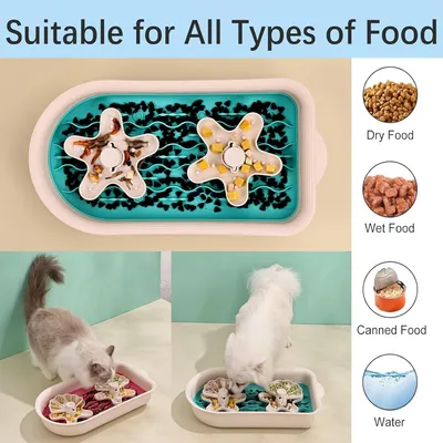 KPYTE Comedero multifuncional de alimentación lenta para perros