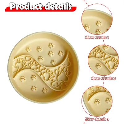 KPYTE Bac à alimentation lente pour chien