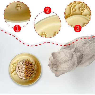 KPYTE Bandeja de alimentación lenta para perros