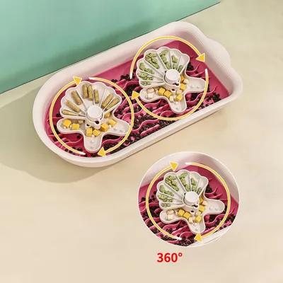 KPYTE Gamelle multifonctionnelle à alimentation lente pour chien