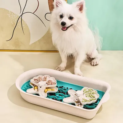 KPYTE Comedero multifuncional de alimentación lenta para perros