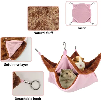 UAMLY Hamac chaud en peluche à double couche en forme de nid d'écureuil