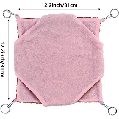 Hamac chaud en peluche à double couche en forme de nid d'écureuil