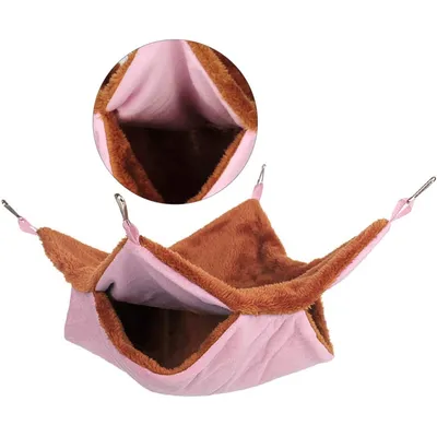 Hamac chaud en peluche à double couche en forme de nid d'écureuil