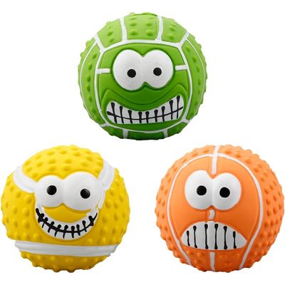 KPYTE Balle sonore en latex pour chien