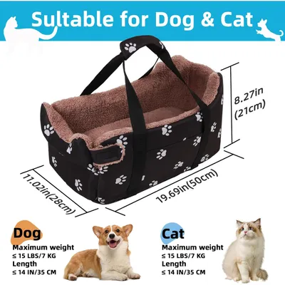 KPYTE Sac de voiture pour animaux de compagnie