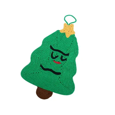 KPYTE Arbre à chat en sisal naturel en forme de sapin de Noël