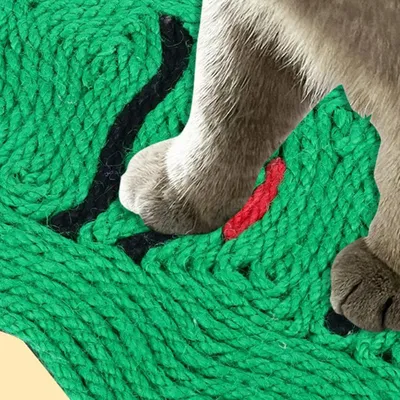 KPYTE Arbre à chat en sisal naturel en forme de sapin de Noël