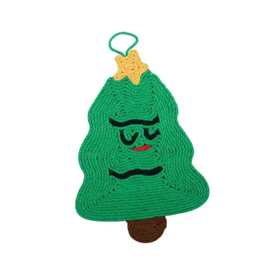 KPYTE Arbre à chat en sisal naturel en forme de sapin de Noël KPYTE Arbre à chat en sisal naturel en forme de sapin de Noël