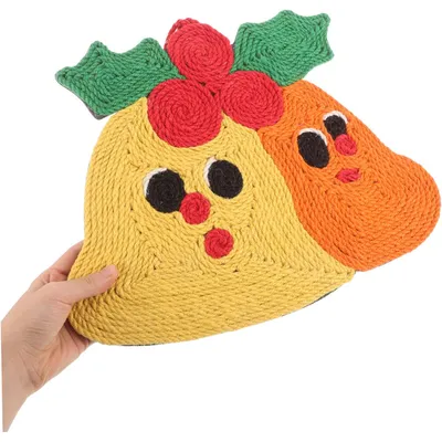 KPYTE Arbre à chat en sisal en forme de cloche de Noël