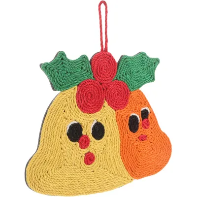 KPYTE Arbre à chat en sisal en forme de cloche de Noël KPYTE Arbre à chat en sisal en forme de cloche de Noël