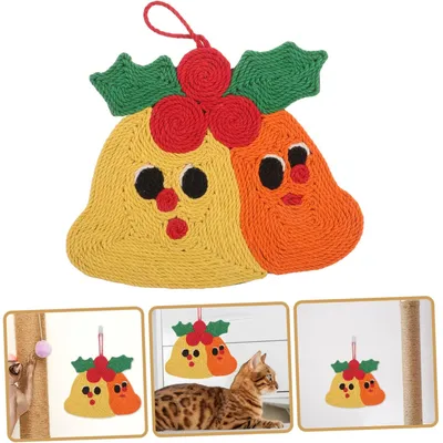 KPYTE Arbre à chat en sisal en forme de cloche de Noël