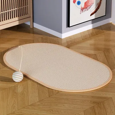KPYTE Alfombrilla rascador de sisal para gatos