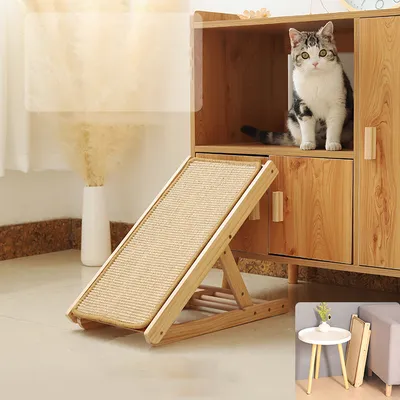 Rampe à griffer en sisal en Forme de pour Chats