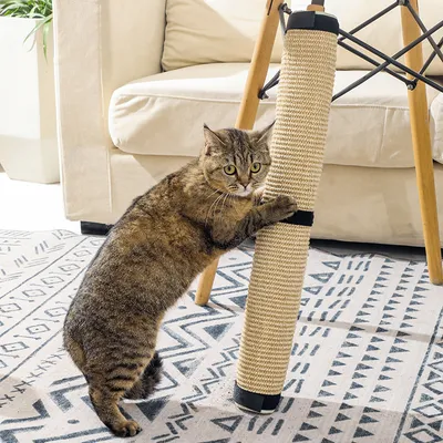 UAMLY Alfombrilla rascador para gatos con velcro