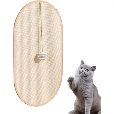 KPYTE Alfombrilla rascador de sisal para gatos