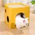 KPYTE Boîte à fromages, griffoir pour chat, maison en carton