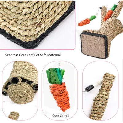 UAMLY Árbol para gatos, colgante de zanahoria