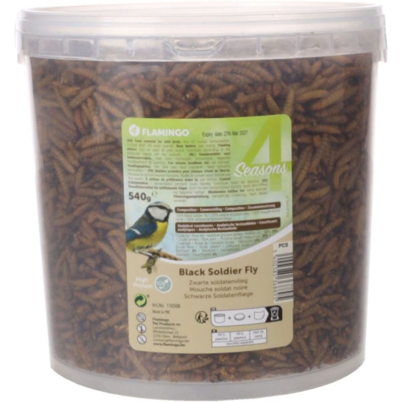 Flamingo - Larves séchées 540 g Oiseaux vivant à l'extérieur