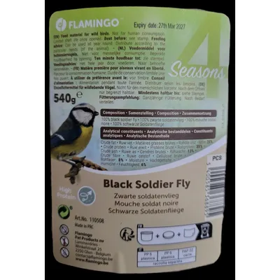 Larves séchées 540 g Oiseaux vivant à l'extérieur