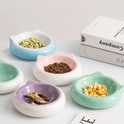 UAMLY Cuenco de porcelana con forma de gato