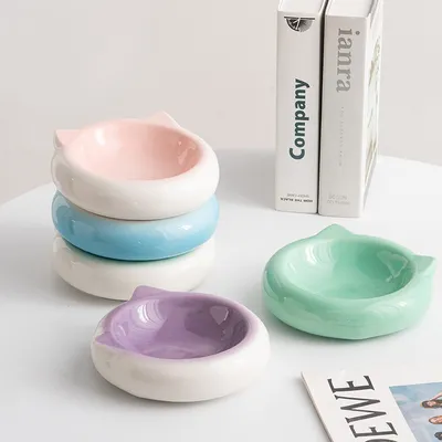 Gamelle en porcelaine en forme de chat