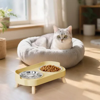 KPYTE Gamelle surélevée pour chat