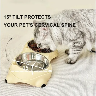 KPYTE Gamelle anti-renversement pour chat