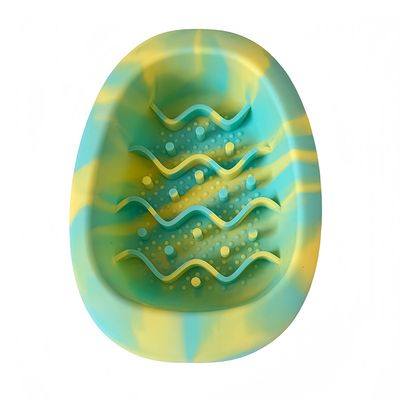 Gamelle colorée à alimentation lente pour chiens