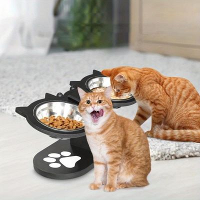 KPYTE Gamelle double inclinée pour chat