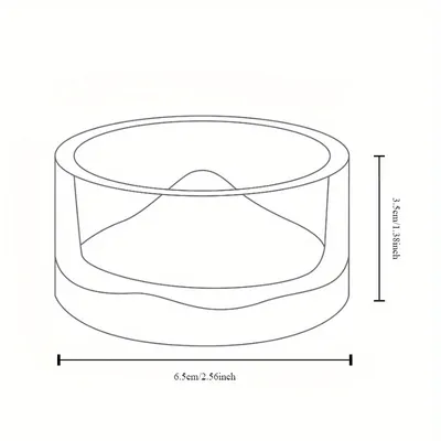 Bols à boire en verre pour hamster