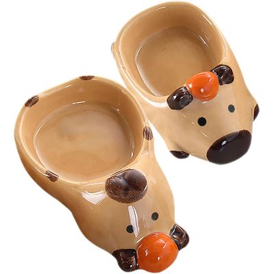 Mangeoire double en céramique pour hamster