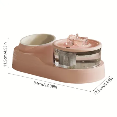 Distributeur d'eau pour chat 2 en 1