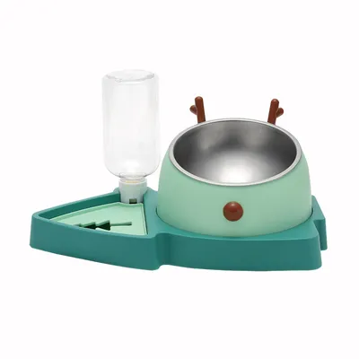 Mangeoire pour chat 3 en 1 avec abreuvoir