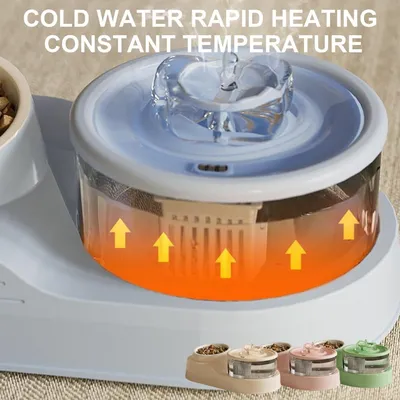 Distributeur d'eau pour chat 2 en 1