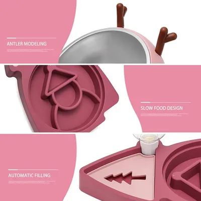 Mangeoire pour chat 3 en 1 avec abreuvoir