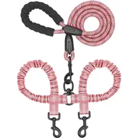Reitlaze Laisse rétractable double pour chien