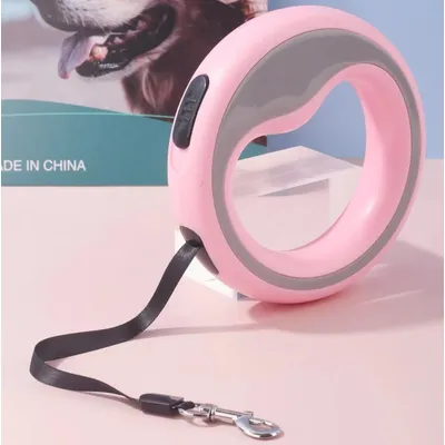 Laisse rétractable pour chien de 2,5 m, laisse de marche à 360°