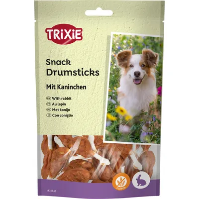 Trixie - friandises Os snack enrobé de viande de lapin 100 g pour chien