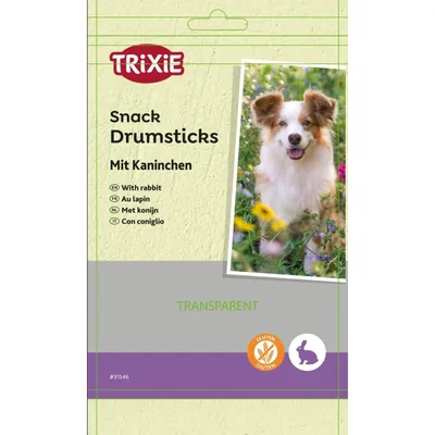 Trixie - friandises Os snack enrobé de viande de lapin 100 g pour chien