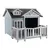 Wiltec Niche de chien Maison de luxe XL – Couleur grise – 935 x 1050 x 775 Wiltec Niche de chien Maison de luxe XL – Couleur grise – 935 x 1050 x 775
