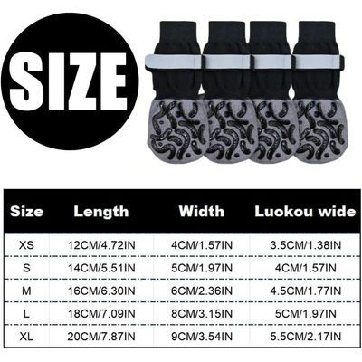 Qinhul Chaussettes antidérapantes pour chien