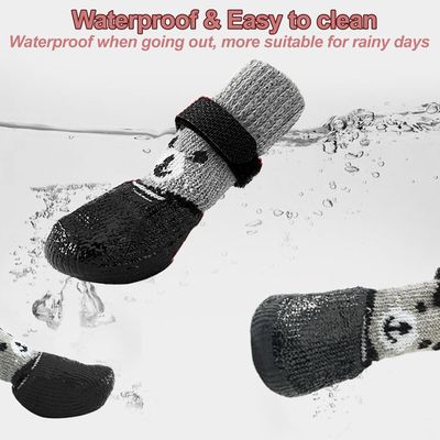 Qinhul Chaussettes antidérapantes et imperméables pour chien