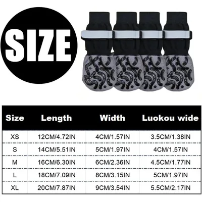 Qinhul Chaussettes antidérapantes pour chien