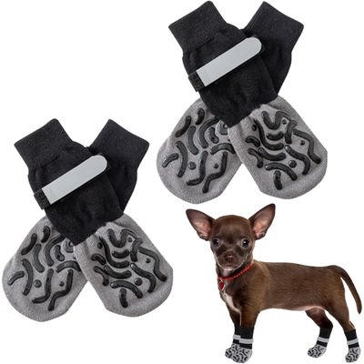 Qinhul Chaussettes antidérapantes pour chien