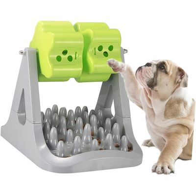 KPYTE Jouet pour chien qui fuit de la nourriture de type rouleau
